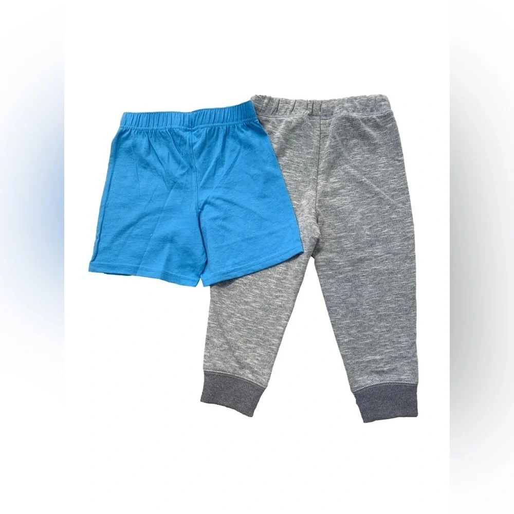 Jumping Beans NWT Size 4T Blue Shorts and Grey Joggers Sweatpants Bundle